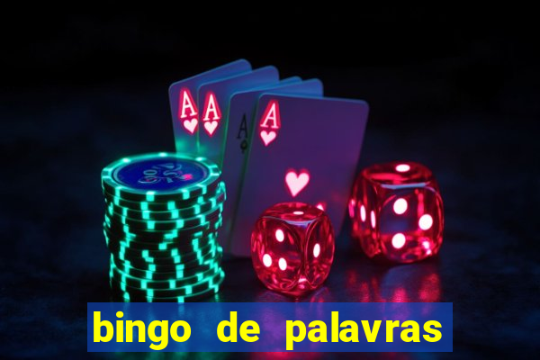 bingo de palavras cha de bebe